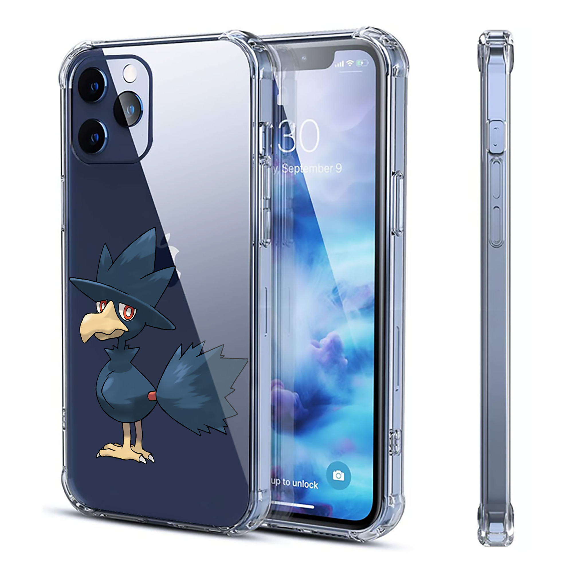 （画像用） ポケットモンスター Pokémon 【iPhone 12シリーズ対応】透明スマホケース（クリアソフトケース）